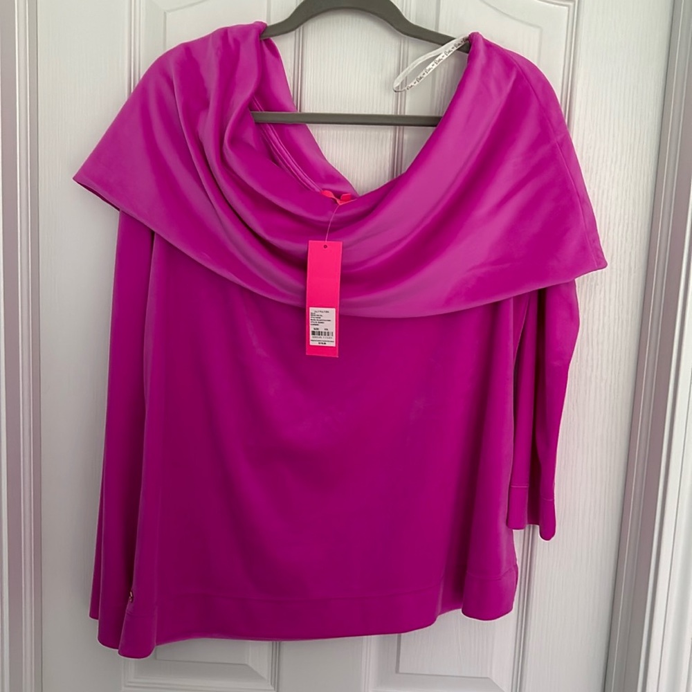 NWT Xxl Lilly Pulitzer Belinda Velour Sweatshirt